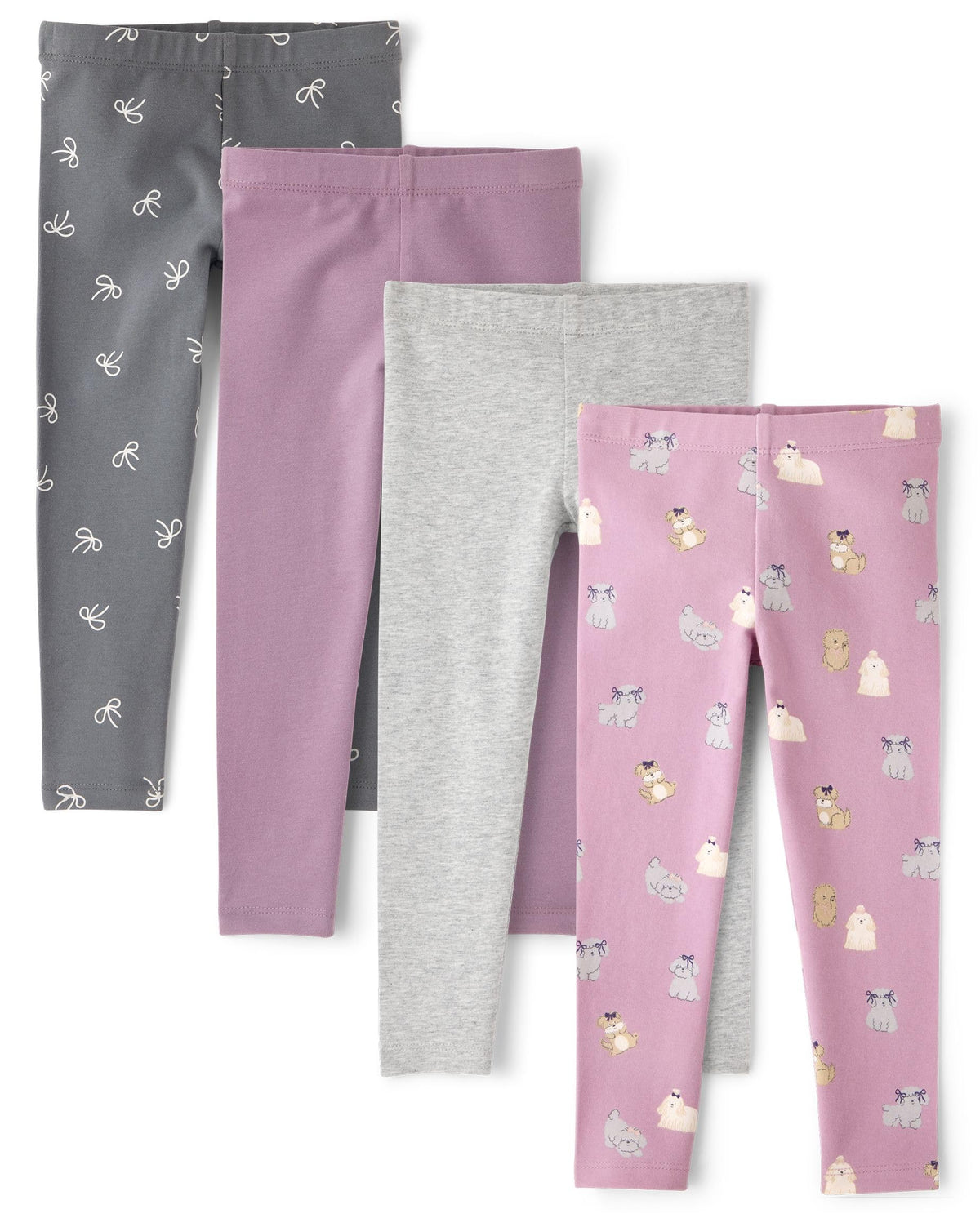 The Children's Place Baby Girls' and Toddler Print Leggings,4-Pack