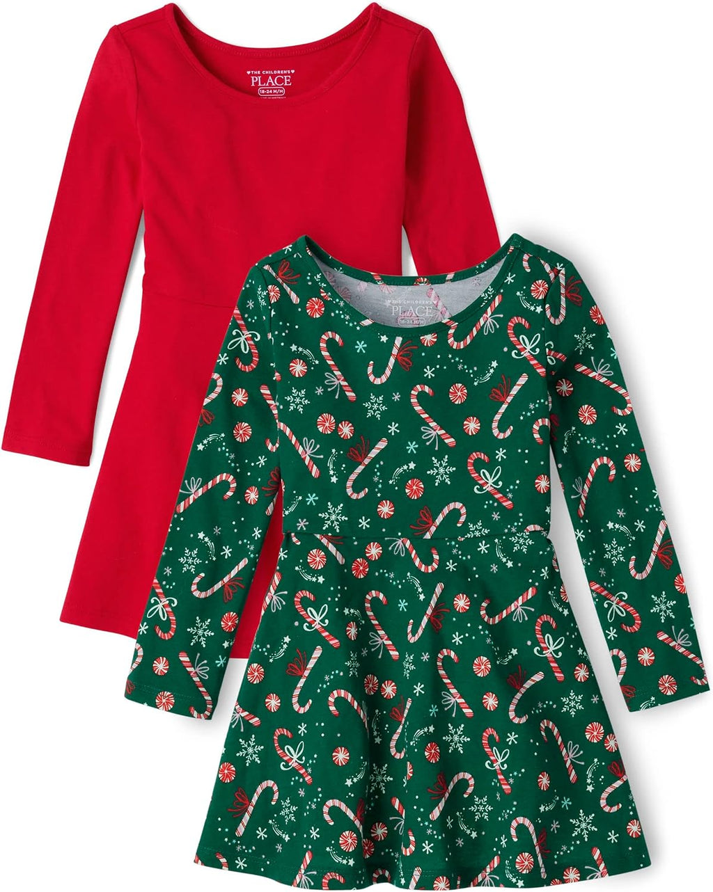 The Children's Place Girls and Toddler Skater Dress, Long Sleeve