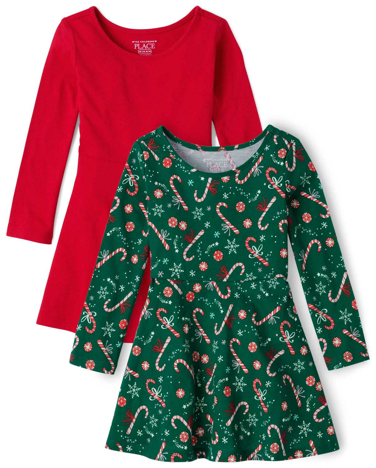 The Children's Place Girls and Toddler Skater Dress, Long Sleeve