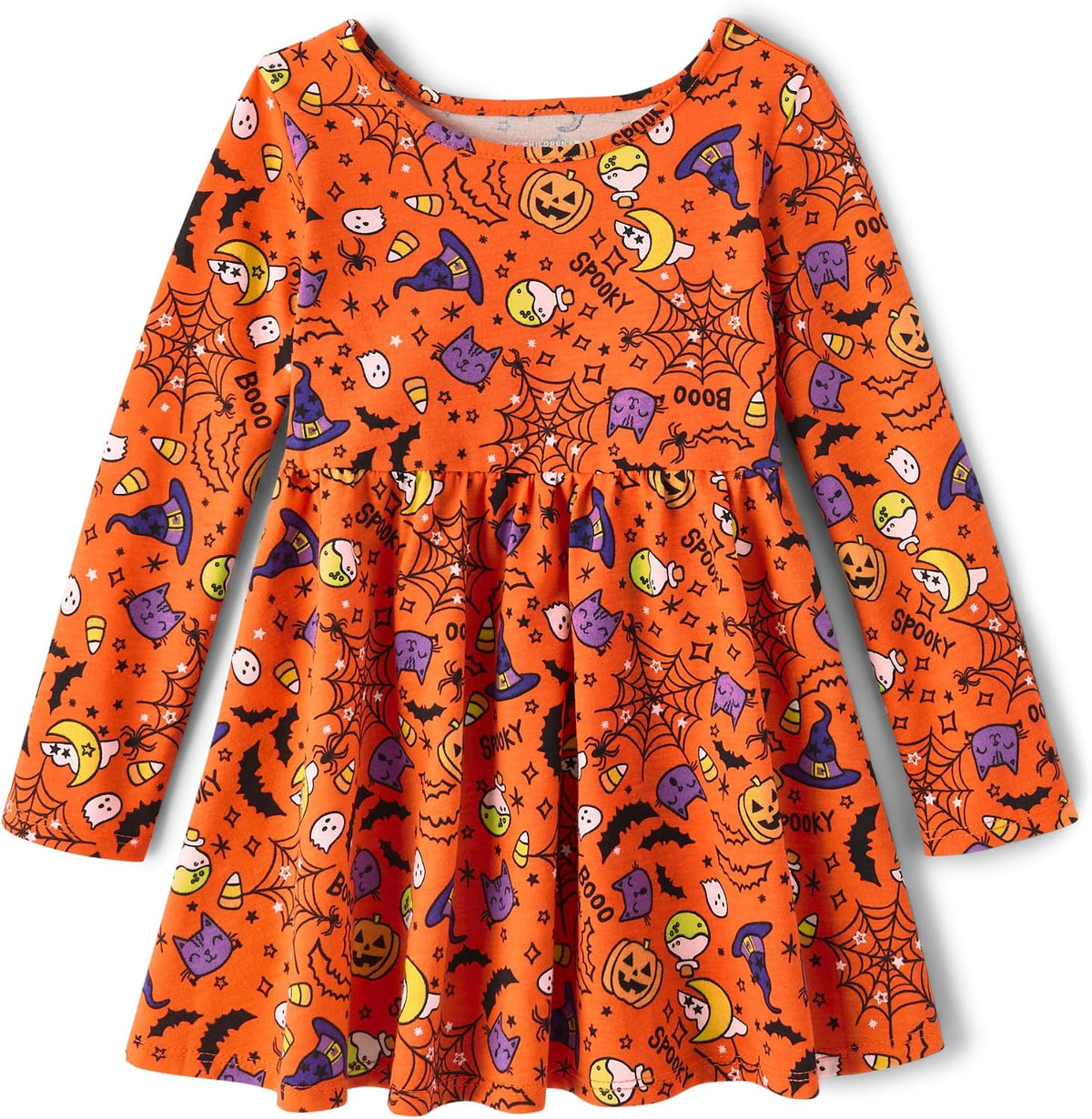 The Children's Place Girls and Toddler Skater Dress, Long Sleeve