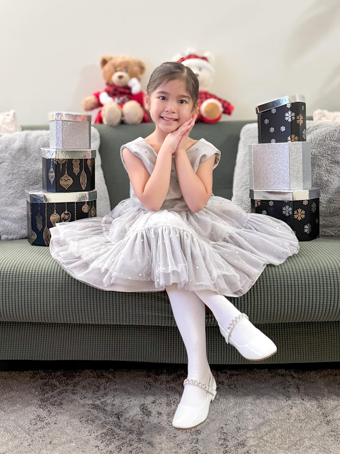 Stelle Toddler Girls Tights Baby Cable Knit Stockings Thick Cotton Legging