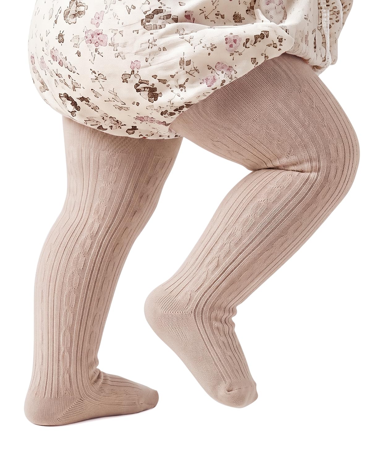Century Star Baby Girls Cotton Cable Knit Tights for 0-4 Years Toddler