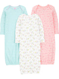 Simple Joys by Carter's Baby Girls' 3-pack Cotton Sleeper Gown