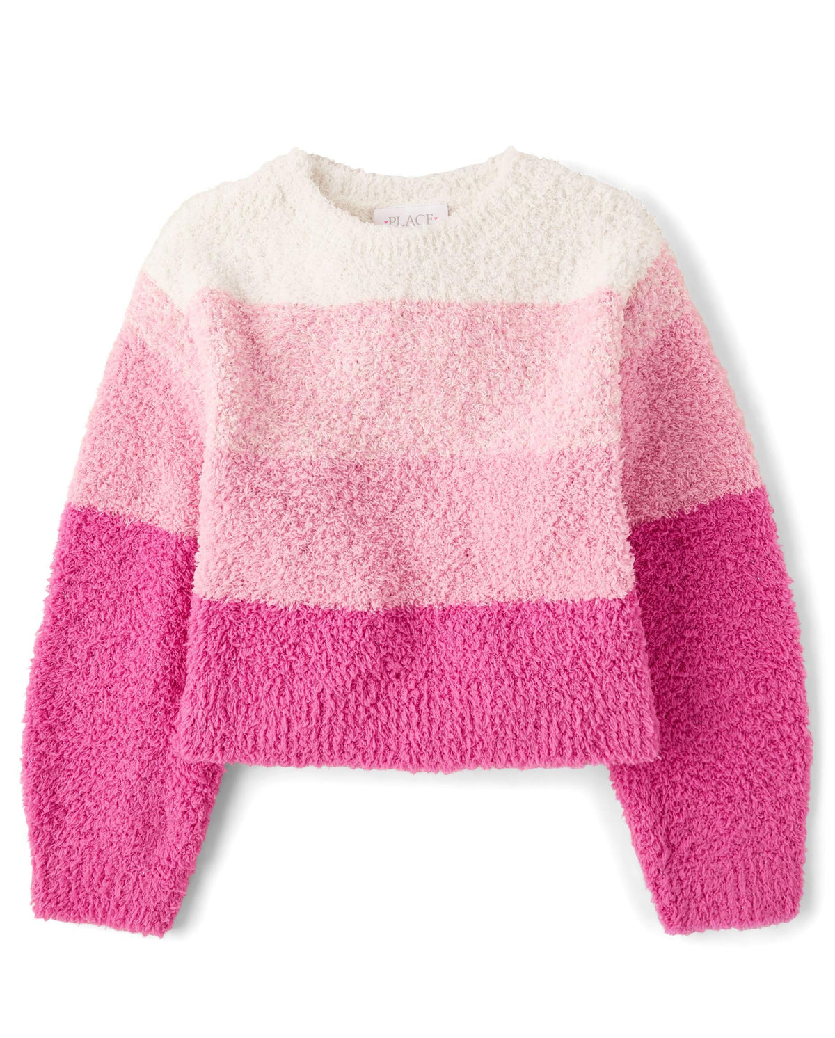 The Children's Place Girls' Long Sleeve Crew Neck Pullover Sweater