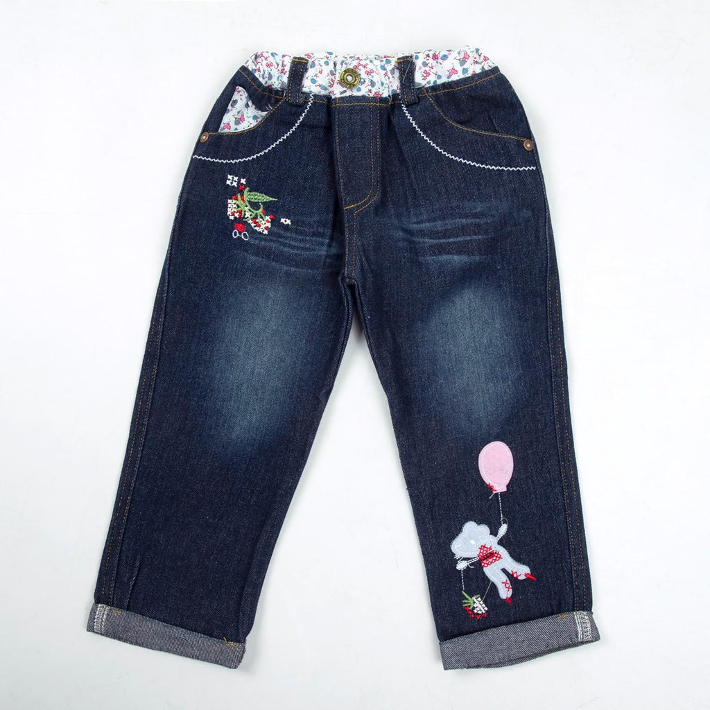 Toddler Girl Clothes Baby Girl Long Sleeve Top + Jeans Pants with Pockets