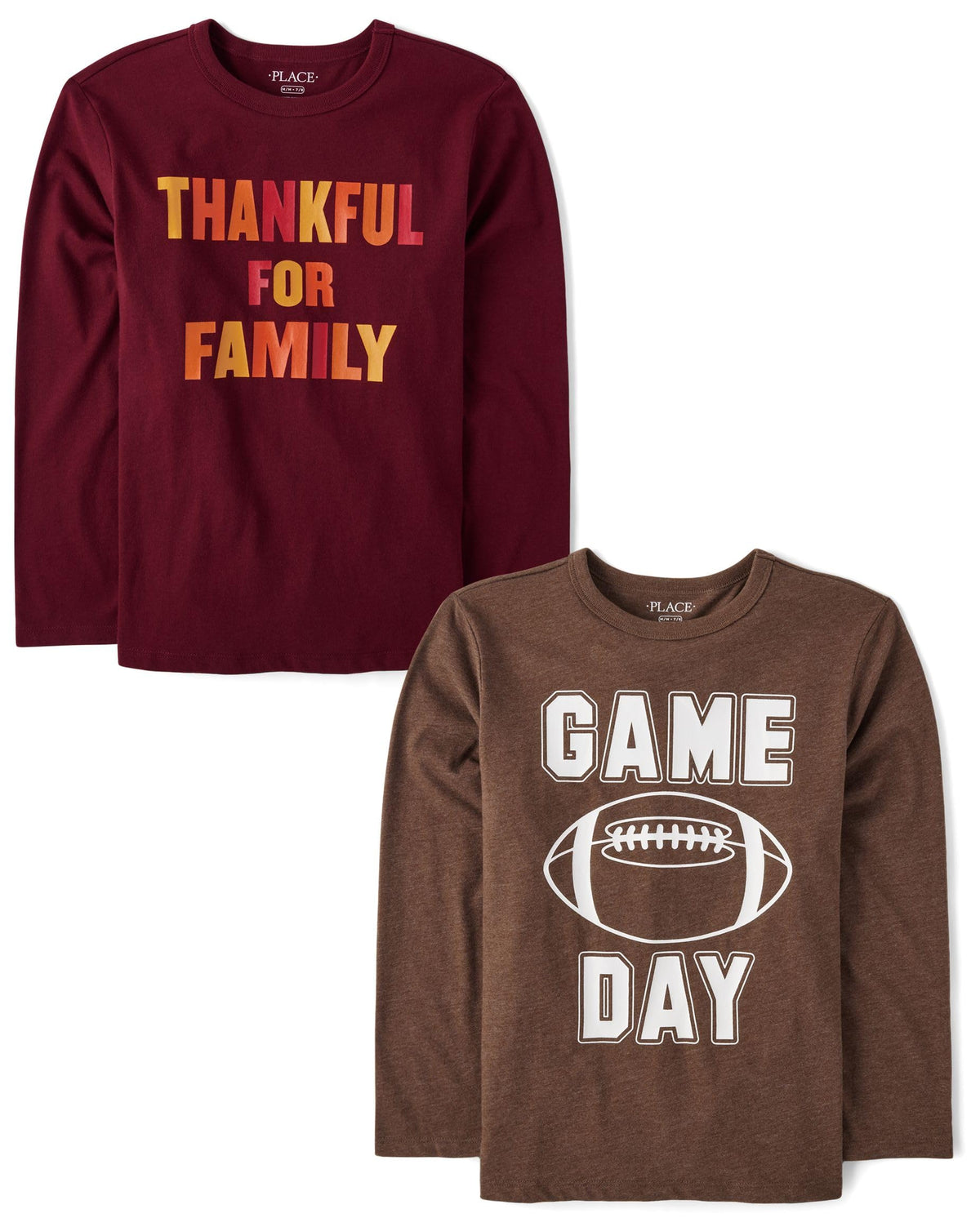 The Children's Place Kids' All Holidays,Birthdays Long Sleeve Graphic T-Shirts,2 Pack