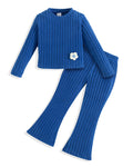 Toddler Girl Clothes Ribbed Fall Winter Outfits for Girls 2-8 Year