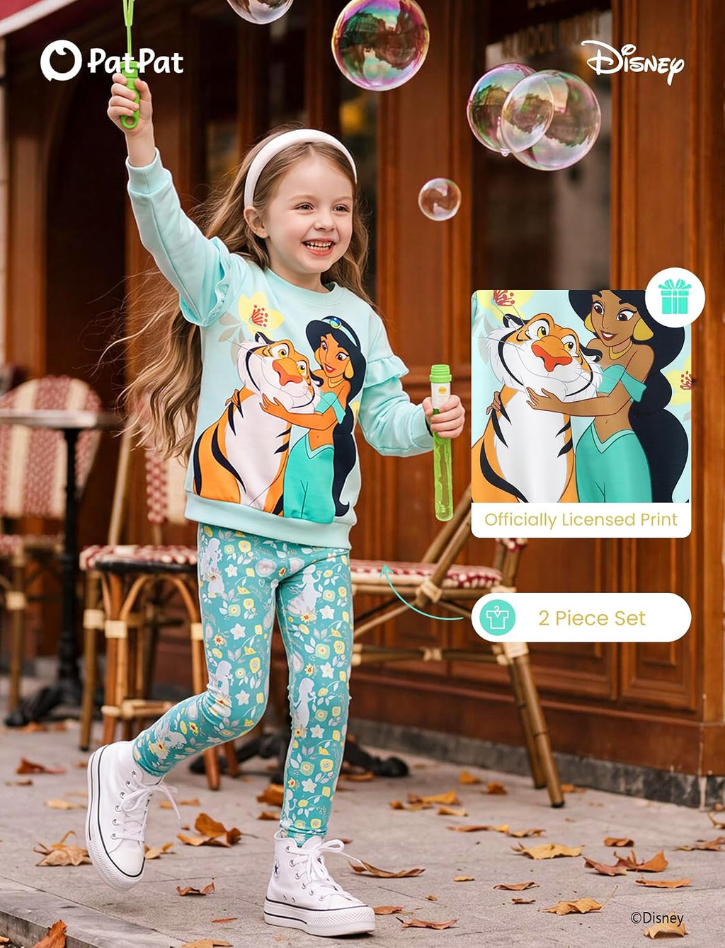 Disney Girls Clothes Long Sleeve Sweatshirt Leggings Outfit 2 Piece Set