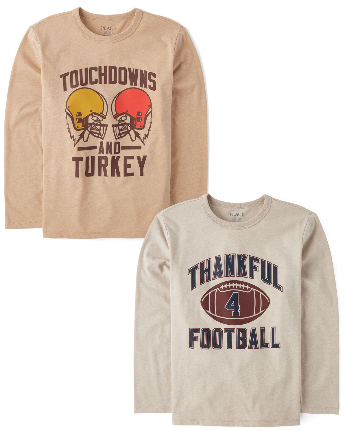 The Children's Place Kids' All Holidays,Birthdays Long Sleeve Graphic T-Shirts,2 Pack