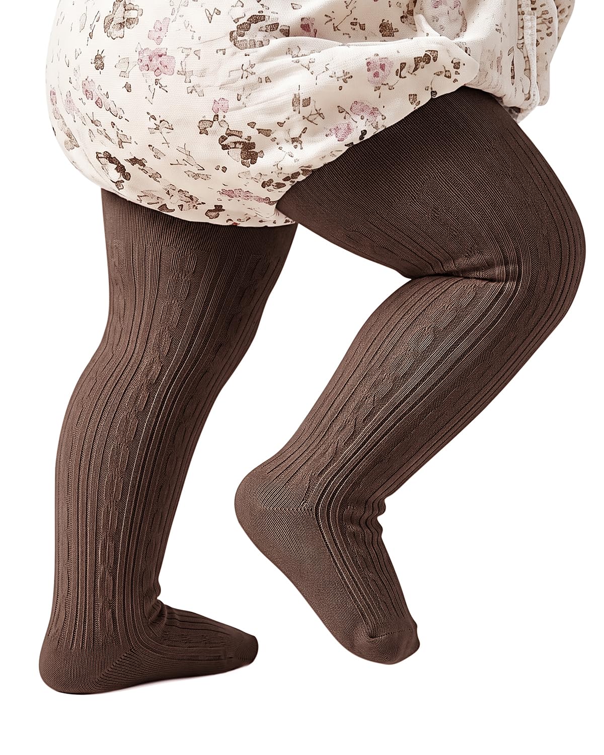 Century Star Baby Girls Cotton Cable Knit Tights for 0-4 Years Toddler
