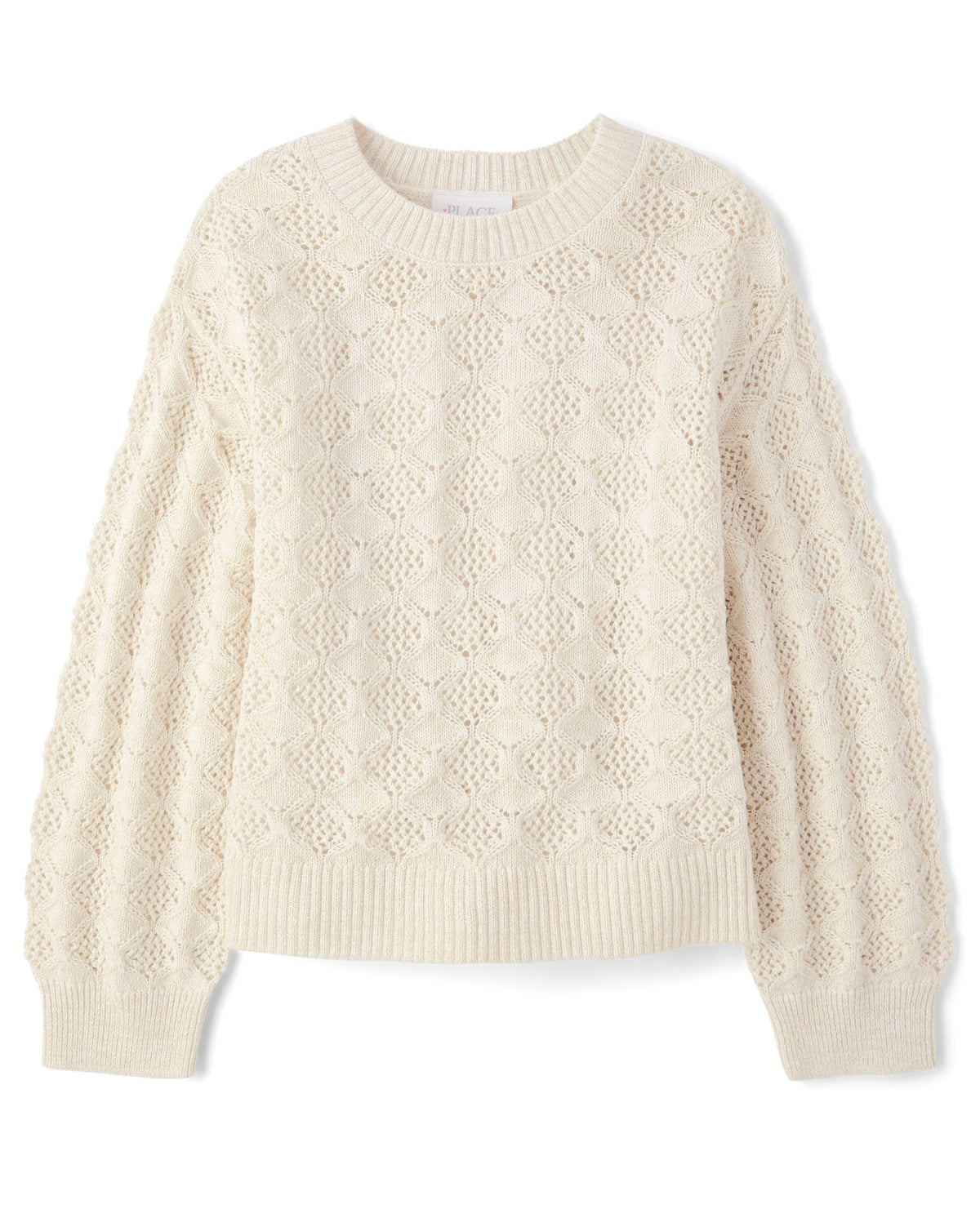 The Children's Place Girls' Long Sleeve Crew Neck Pullover Sweater