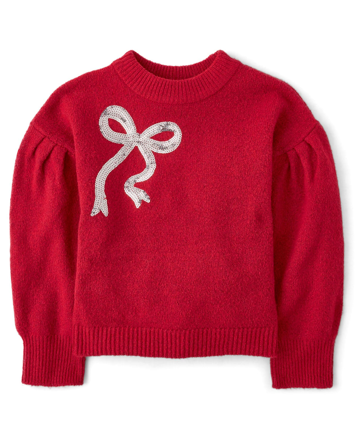 The Children's Place Girls' Long Sleeve Crew Neck Pullover Sweater