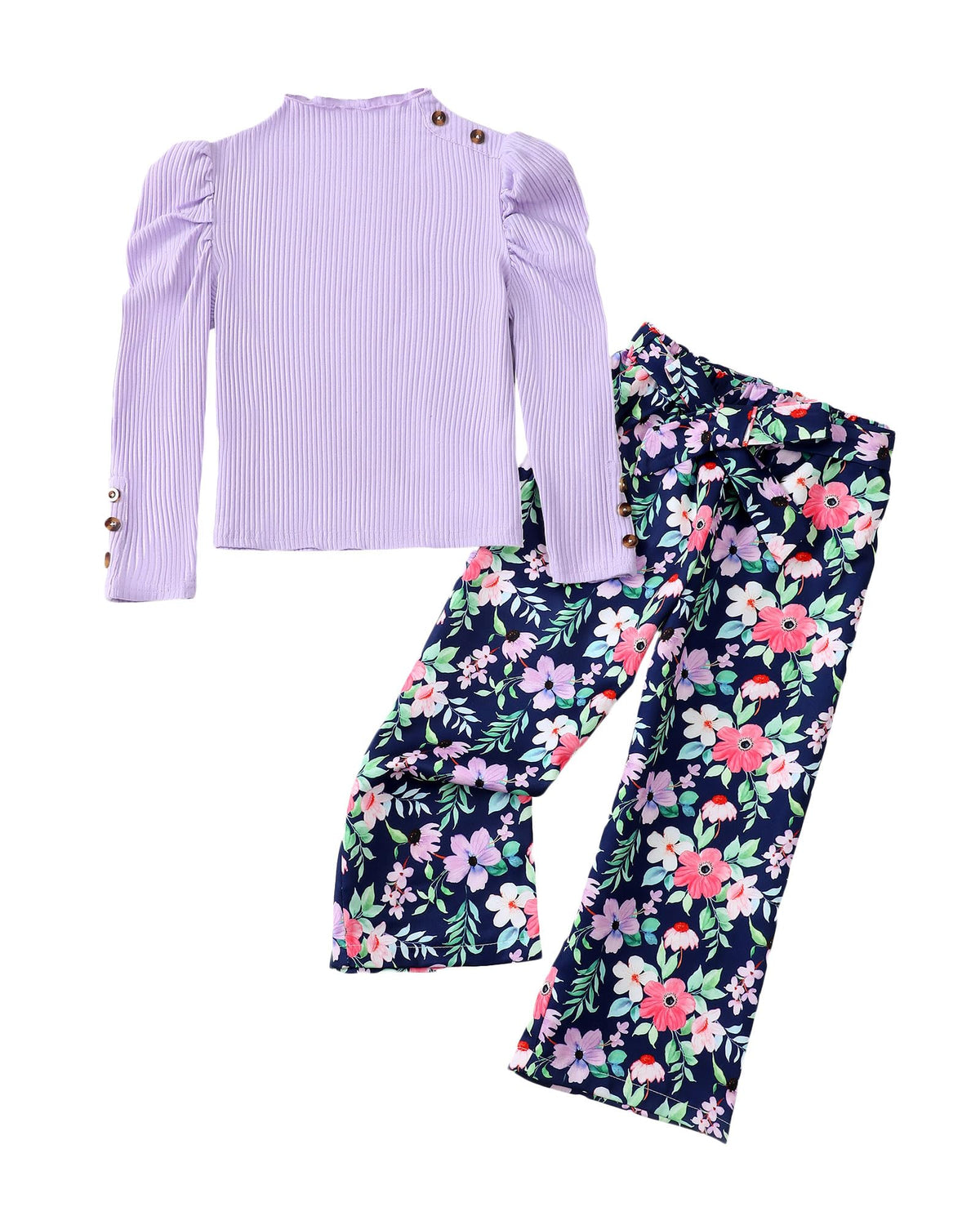 Little Girls Clothes Kids Fall Winter Outfits Pant Set for Girl Age 4-8