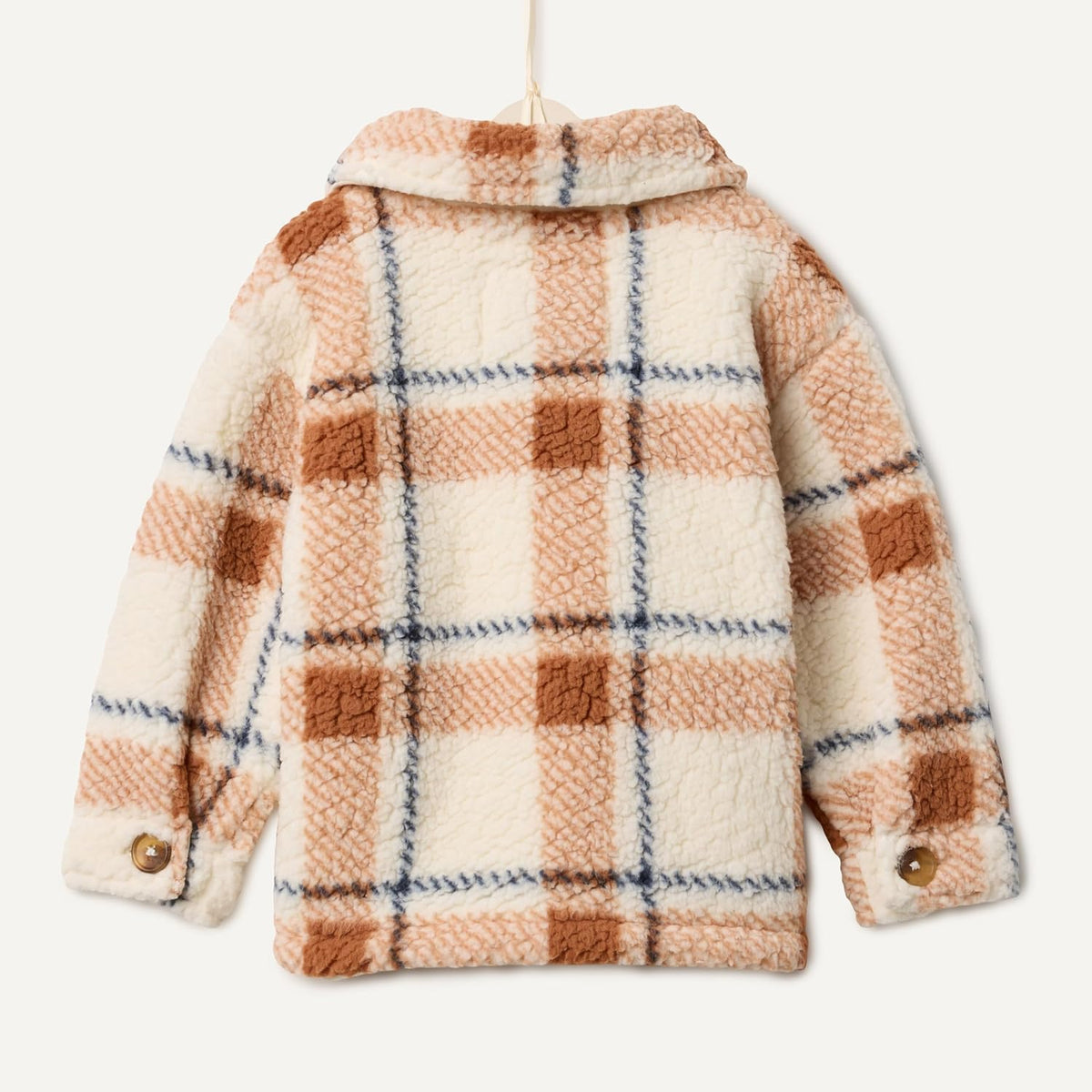 Amazon Essentials x Sofia Grainge Unisex Babies' Sherpa Overshirt Bottonfront Jacket