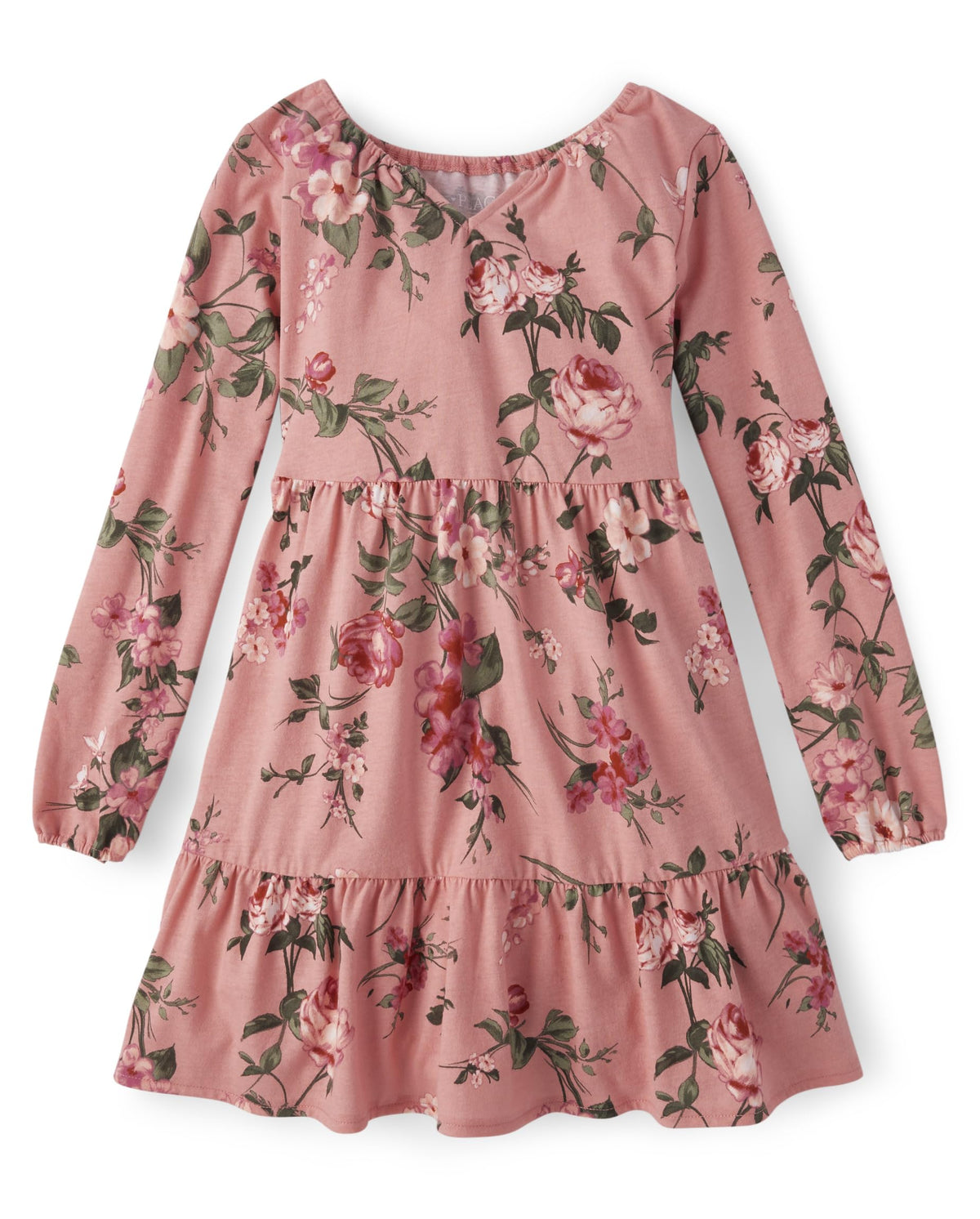 The Children's Place Girls Printed Skater Dress, Long Sleeve