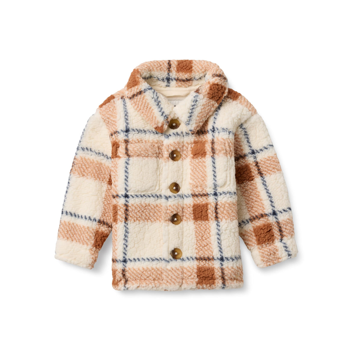 Amazon Essentials x Sofia Grainge Unisex Babies' Sherpa Overshirt Bottonfront Jacket