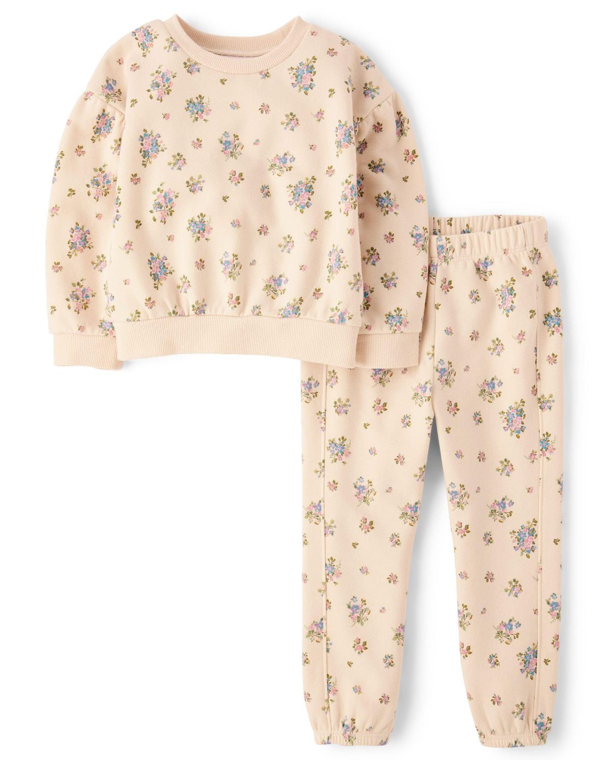 The Children's Place Baby Girls' And Toddler Long Sleeve Active Shirt and Pant, 2 Piece Outfit
