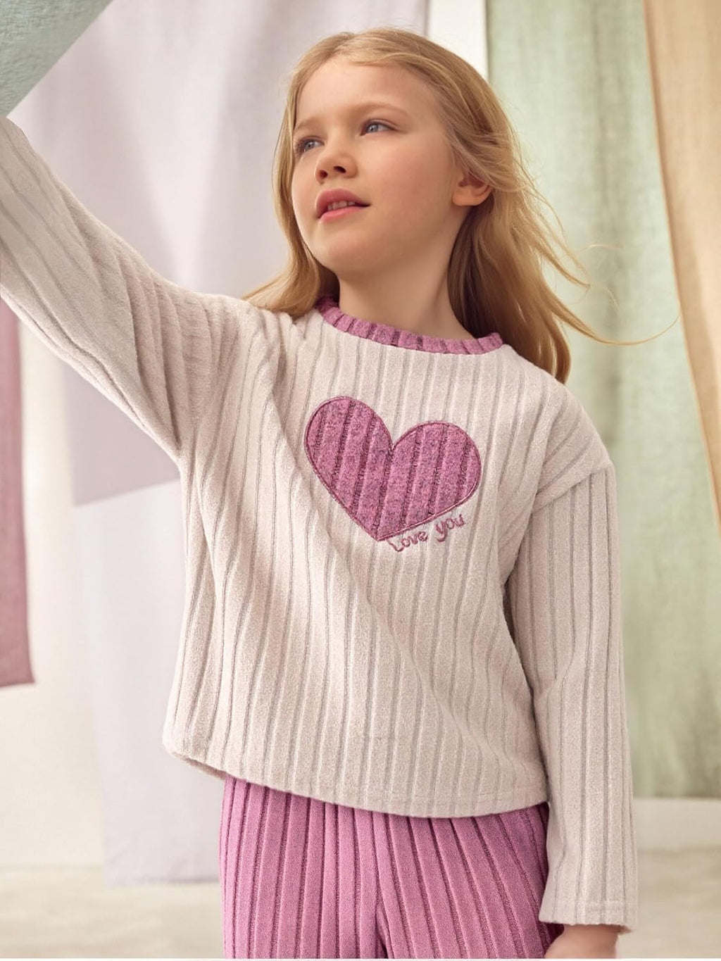 Tween Girls Clothes Ribbed Knit Color Block Long Sleeve Shirt and Flare Pants Fall Outfits Size 6-12