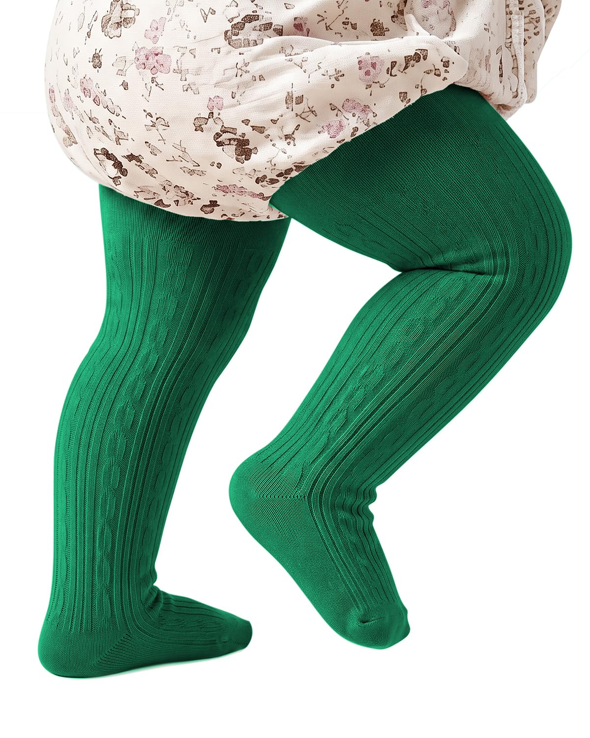 Century Star Baby Girls Cotton Cable Knit Tights for 0-4 Years Toddler
