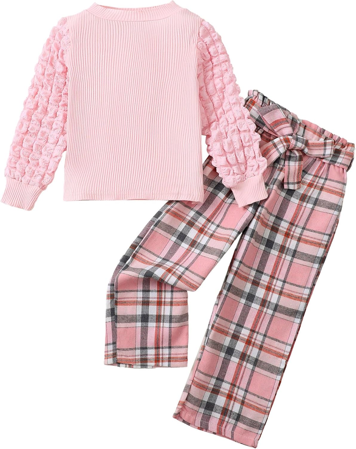 Little Girls Clothes Kids Fall Winter Outfits Pant Set for Girl Age 4-8