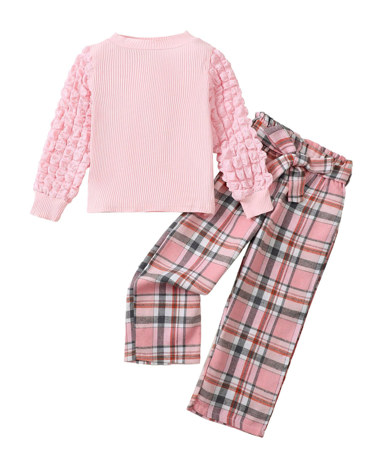 Little Girls Clothes Kids Fall Winter Outfits Pant Set for Girl Age 4-8