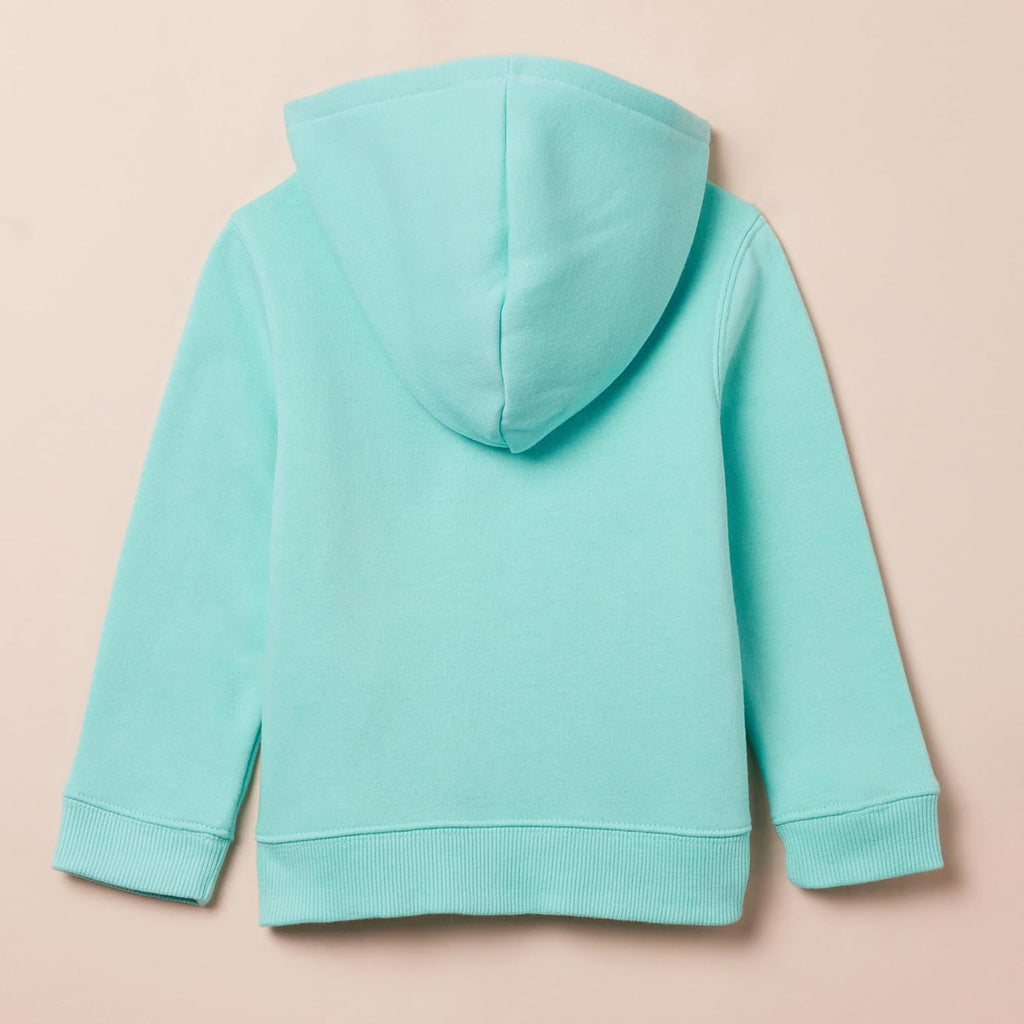 Amazon Essentials Girls and Toddlers' Fleece Zip-Up Hooded Sweatshirt with Lined Hood and Rib Knit Detail