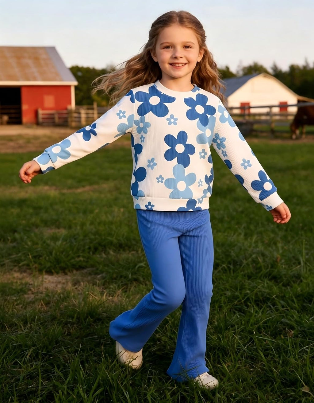 Toddler Girl Clothes Long Sleeve Fall Outfits for Girls 2-7 Years