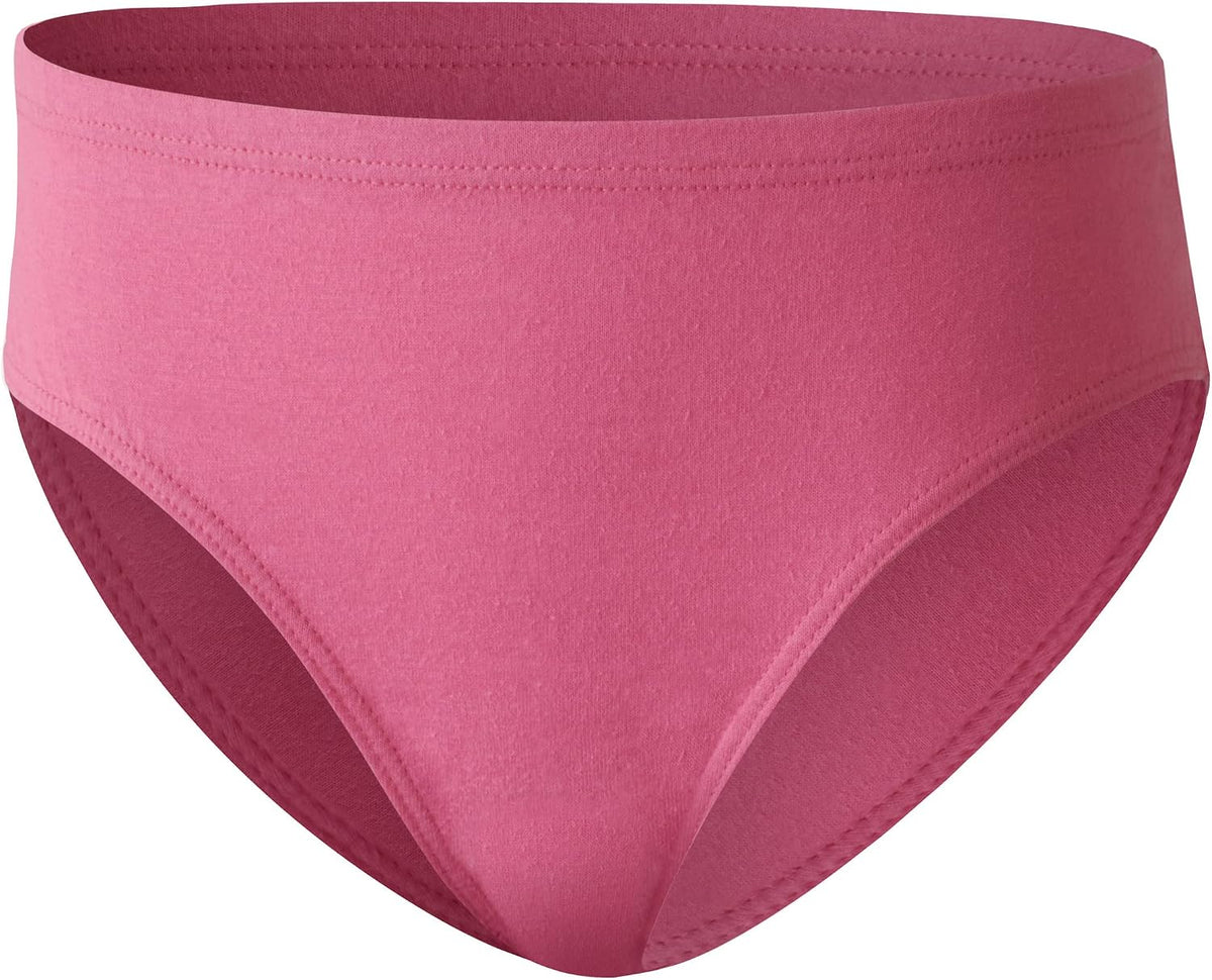 Hanes Girls' And Toddler Organic Underwear, Brief & Hipster, 8-pack, Pure Comfort Organic 100% Cotton Panties