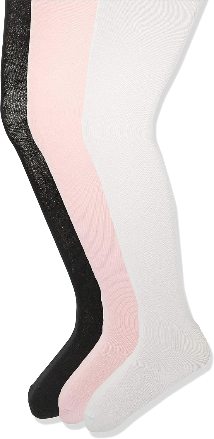 Amazon Essentials Girls' Stretchy Cotton Tights