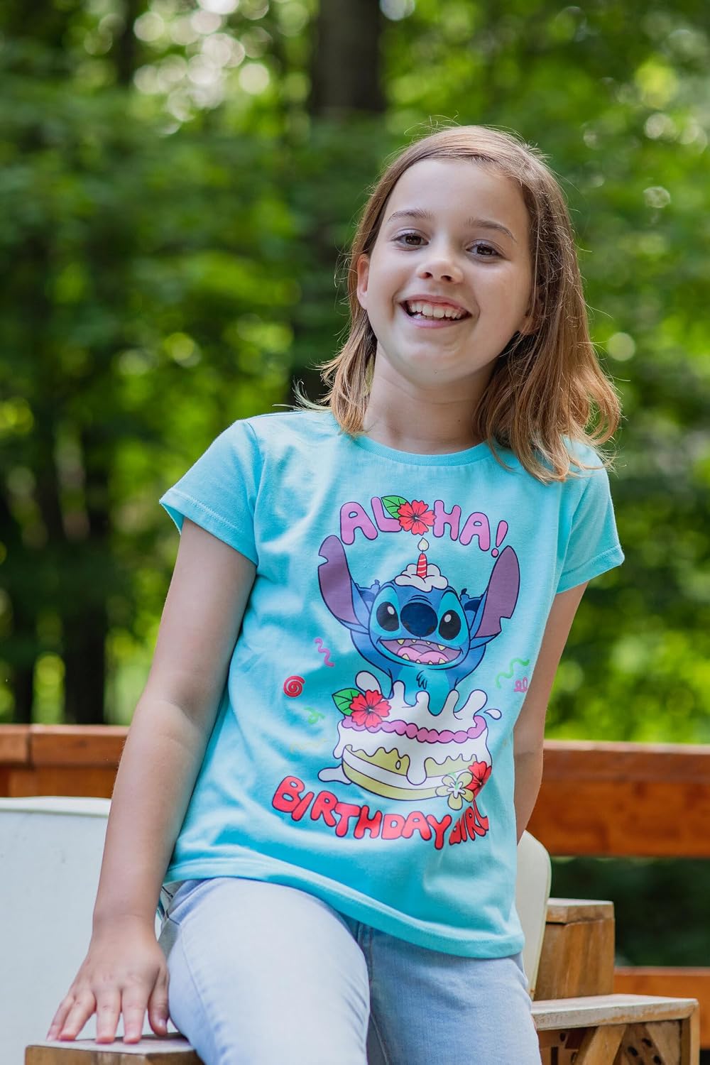 Disney Girls Birthday T-Shirt Infant to Big Kid Sizes (18 Months - 14-16)