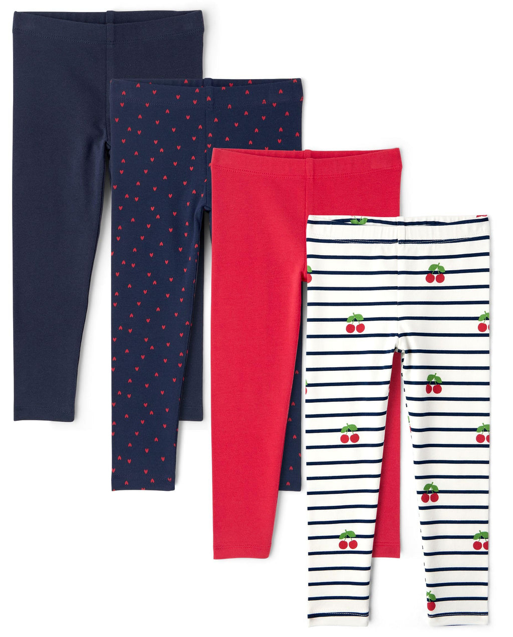 The Children's Place Baby Girls' and Toddler Print Leggings,4-Pack