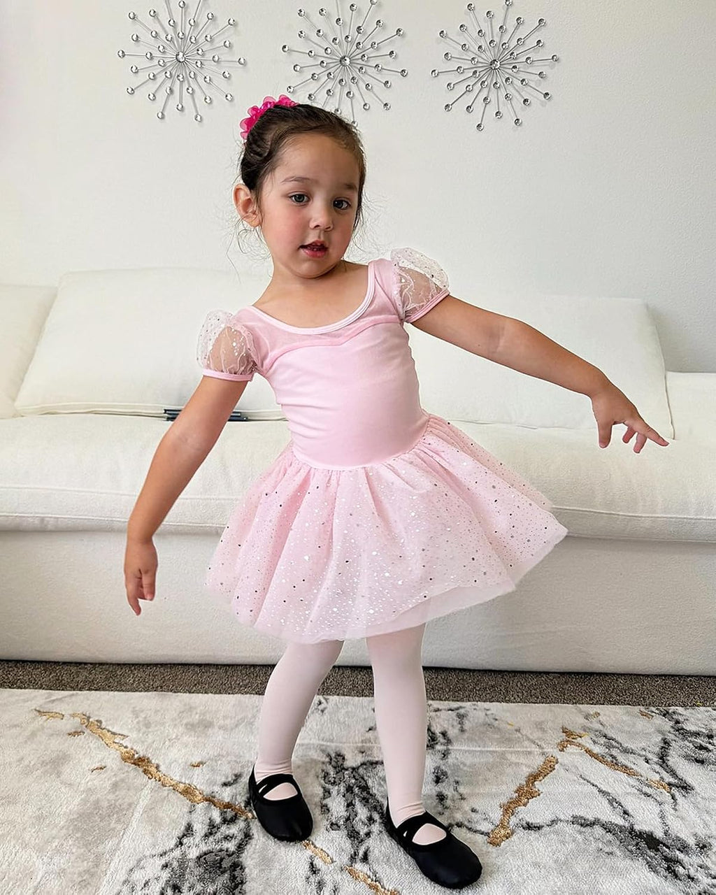 Stelle Girls Ballet Dance Tights Footed for Toddler Kid School Class 2T-15Y