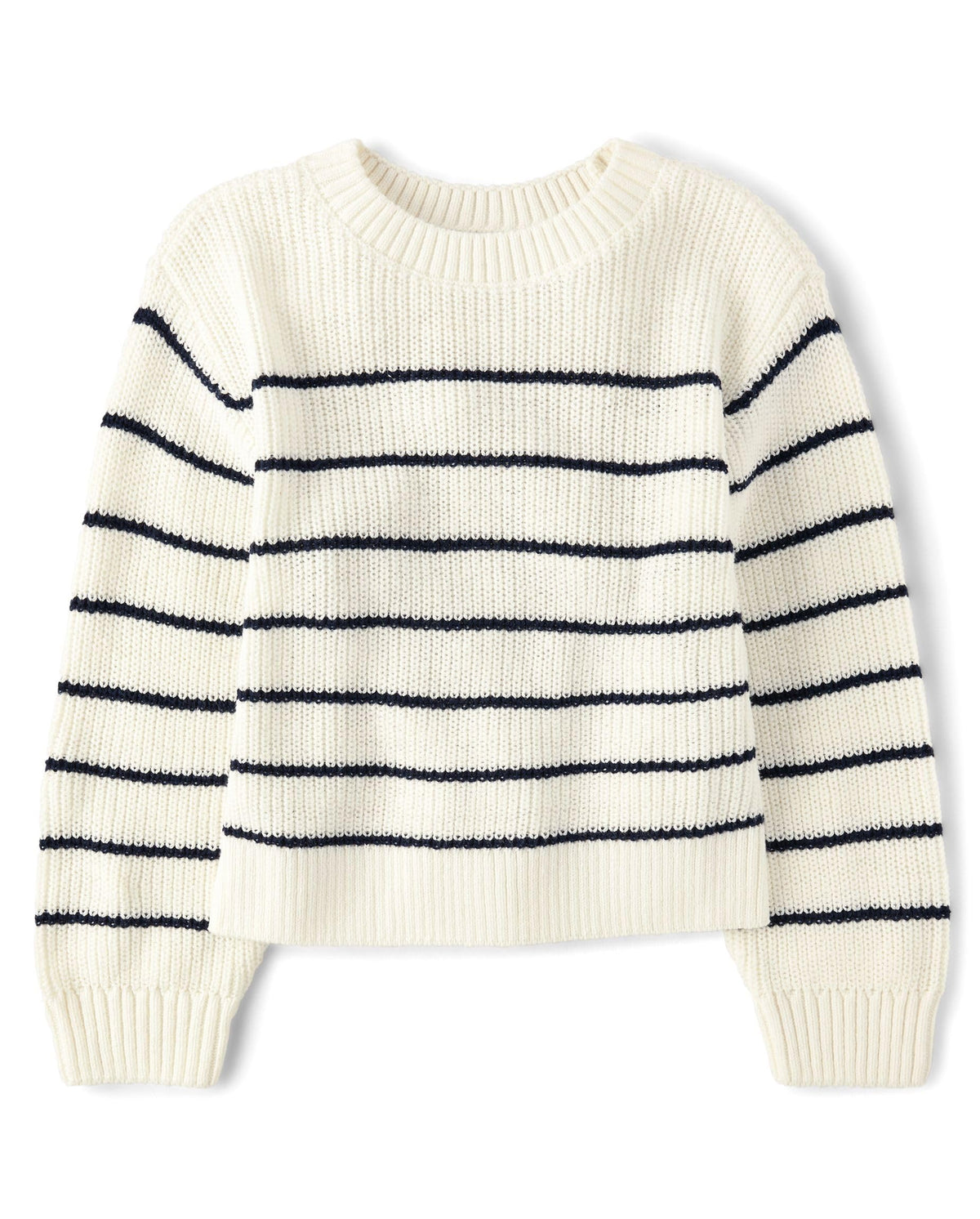 The Children's Place Girls' Long Sleeve Crew Neck Pullover Sweater