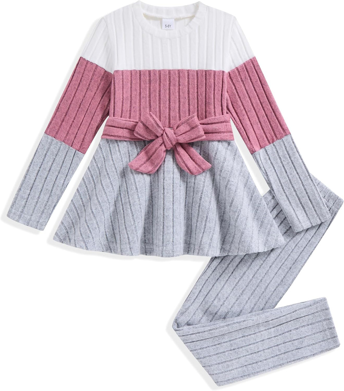 Toddler Girl Clothes Color Block Fall 2 Piece Outfit for Girls