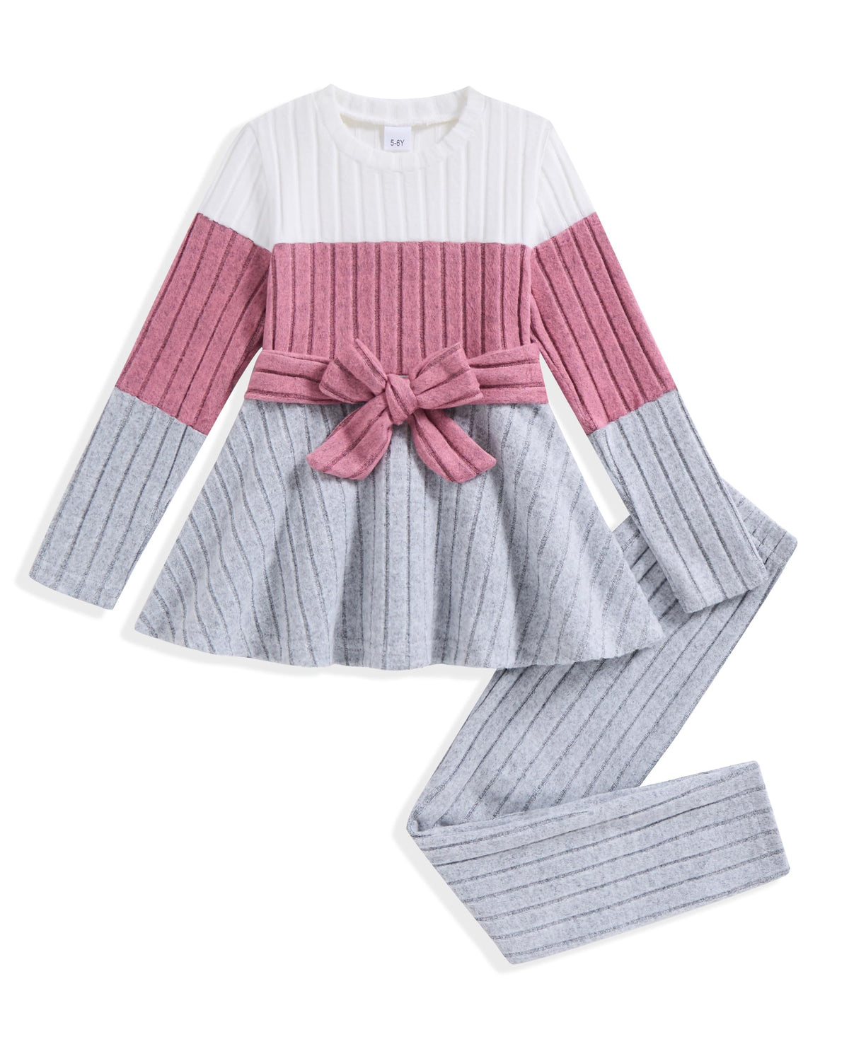 Toddler Girl Clothes Color Block Fall 2 Piece Outfit for Girls