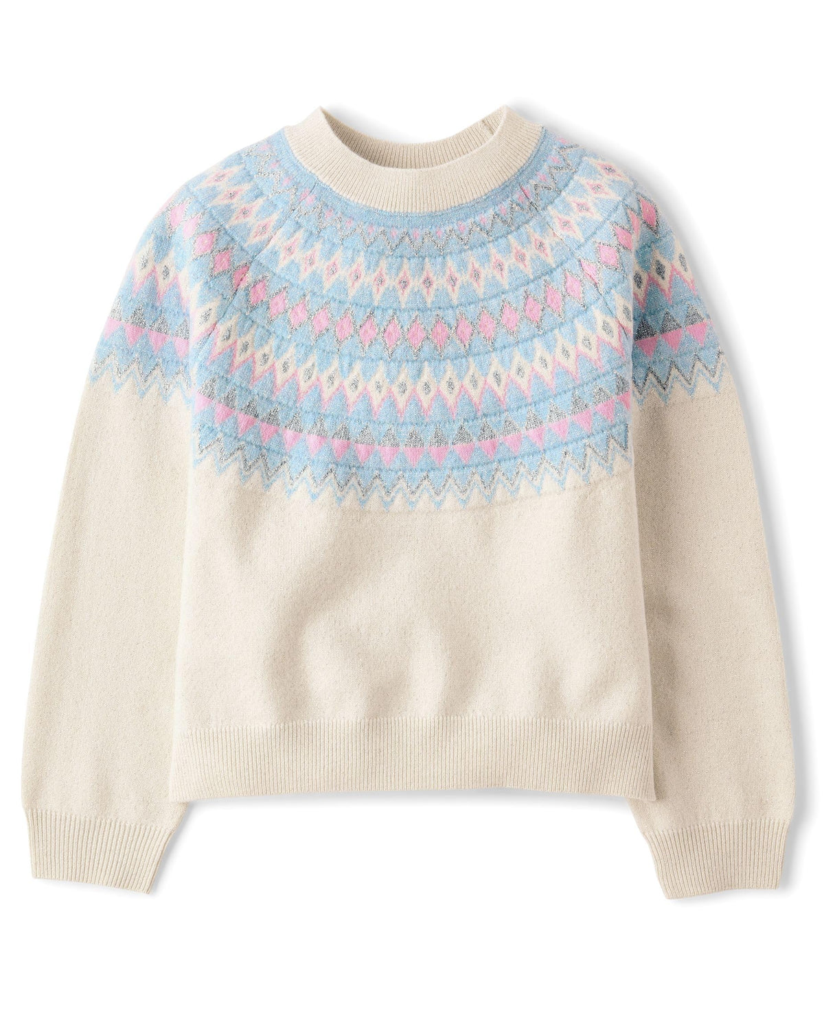 The Children's Place Girls' Long Sleeve Crew Neck Pullover Sweater