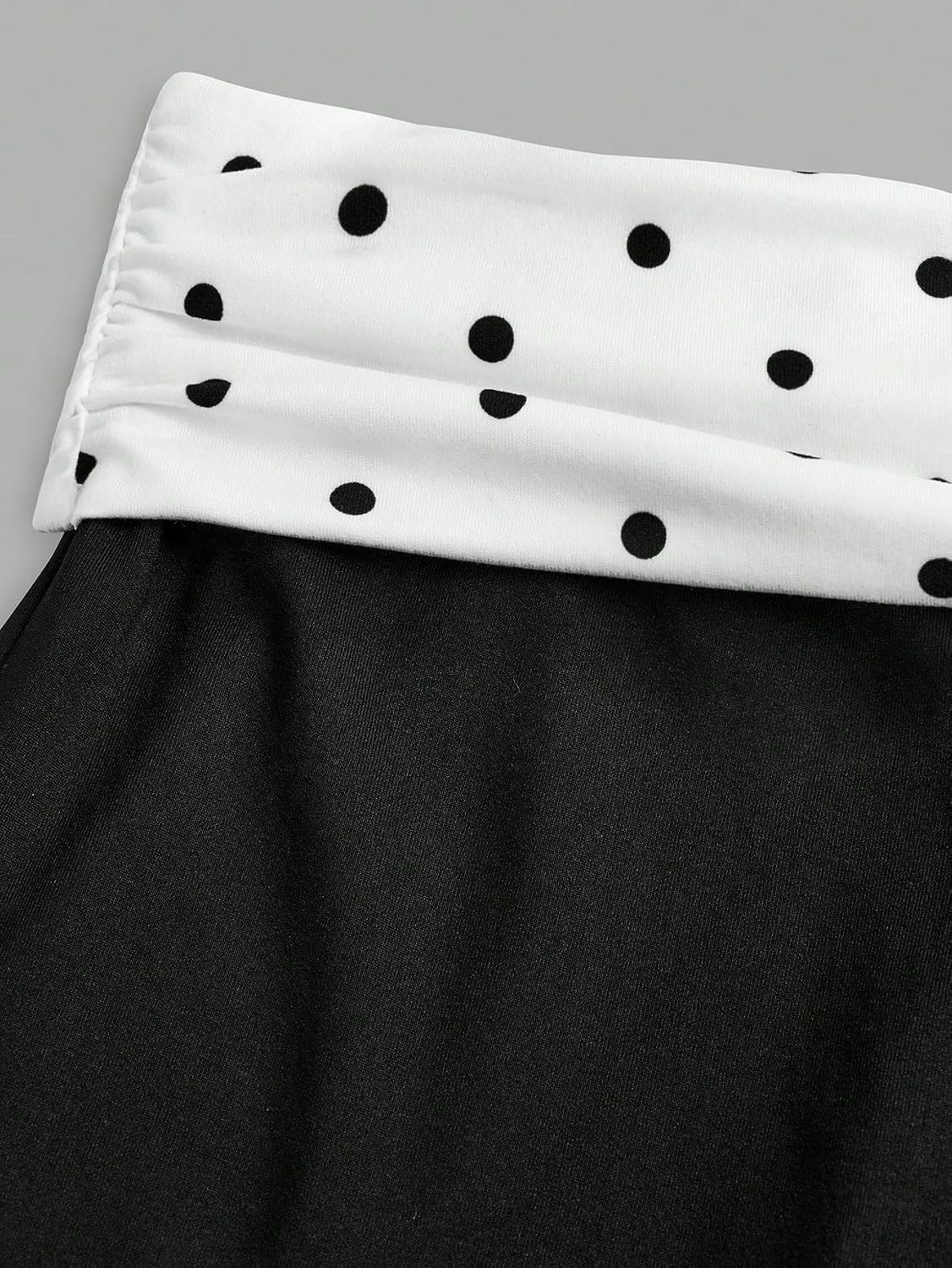 RoseSeek Girl's Polka Dots Fold Over Baggy Sweatpants Wide Leg Y2k Pants