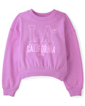 The Children's Place Girls' Active Long Sleeve Embellished Winter Warm Sweatshirt