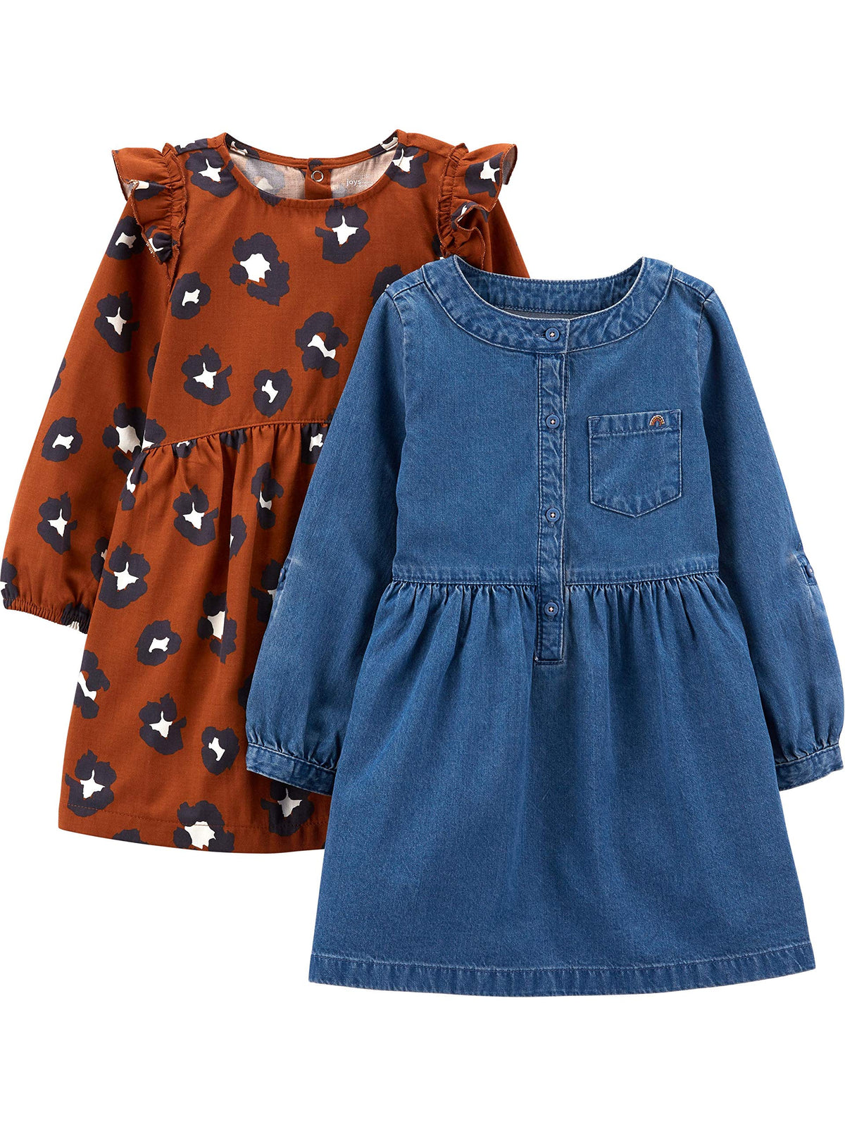 Simple Joys by Carter's Girls 2-Pack Long-Sleeve Dress Set