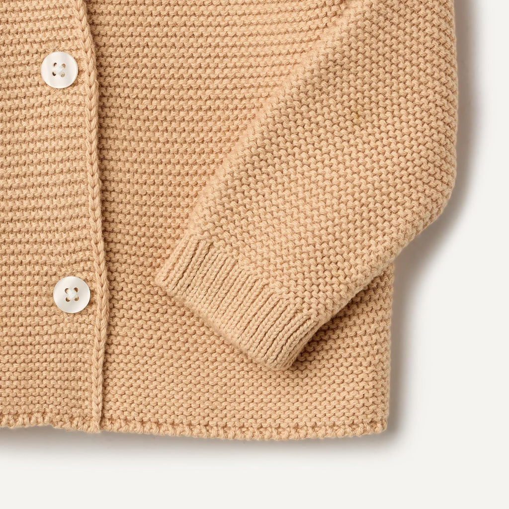Amazon Essentials x Sofia Grainge Unisex Toddlers and Babies' Peter Pan Collar Sweater Jacket, Soft Cotton Knit with Stretch