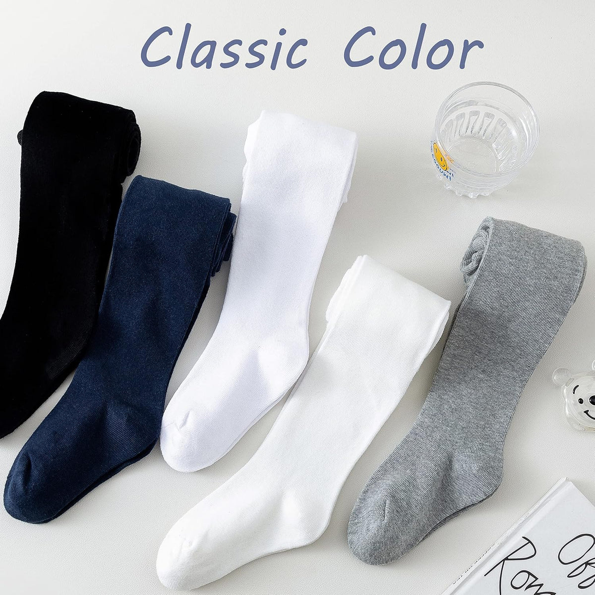Girls Tights School Uniform Warm Stockings Cotton Solid Leggings For Kids