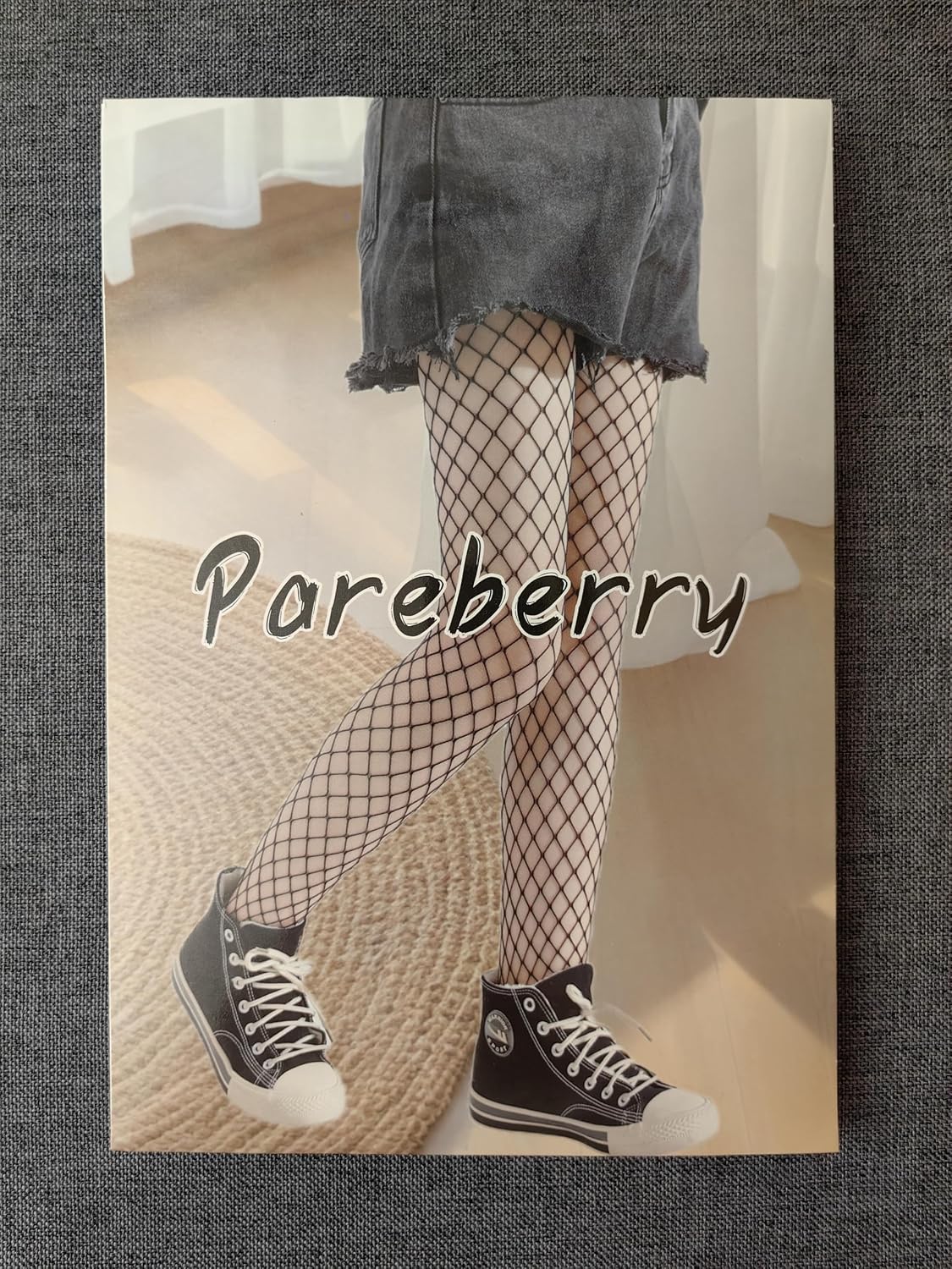 Pareberry Girl's Wide Fishnet Stockings Children's High Waist Mesh Tights
