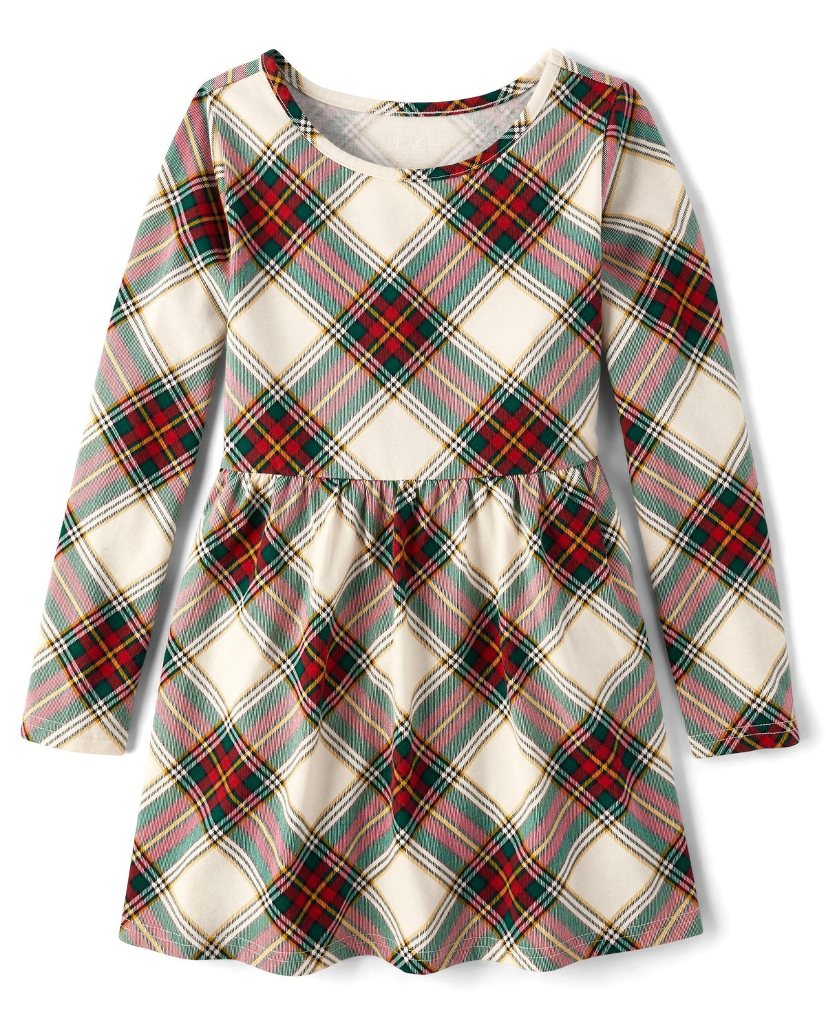 The Children's Place Girls Printed Skater Dress, Long Sleeve