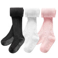 3 Pack Toddler Tights Non Slip Tights for Girls (6 months-6 years)
