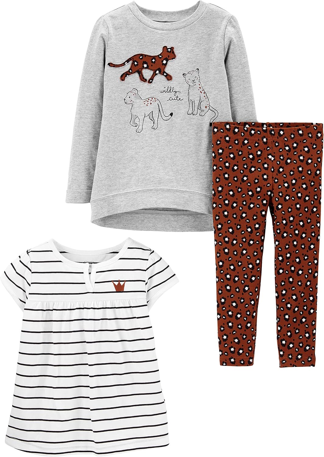 Simple Joys by Carter's Baby Girls' 3-piece Playwear Set
