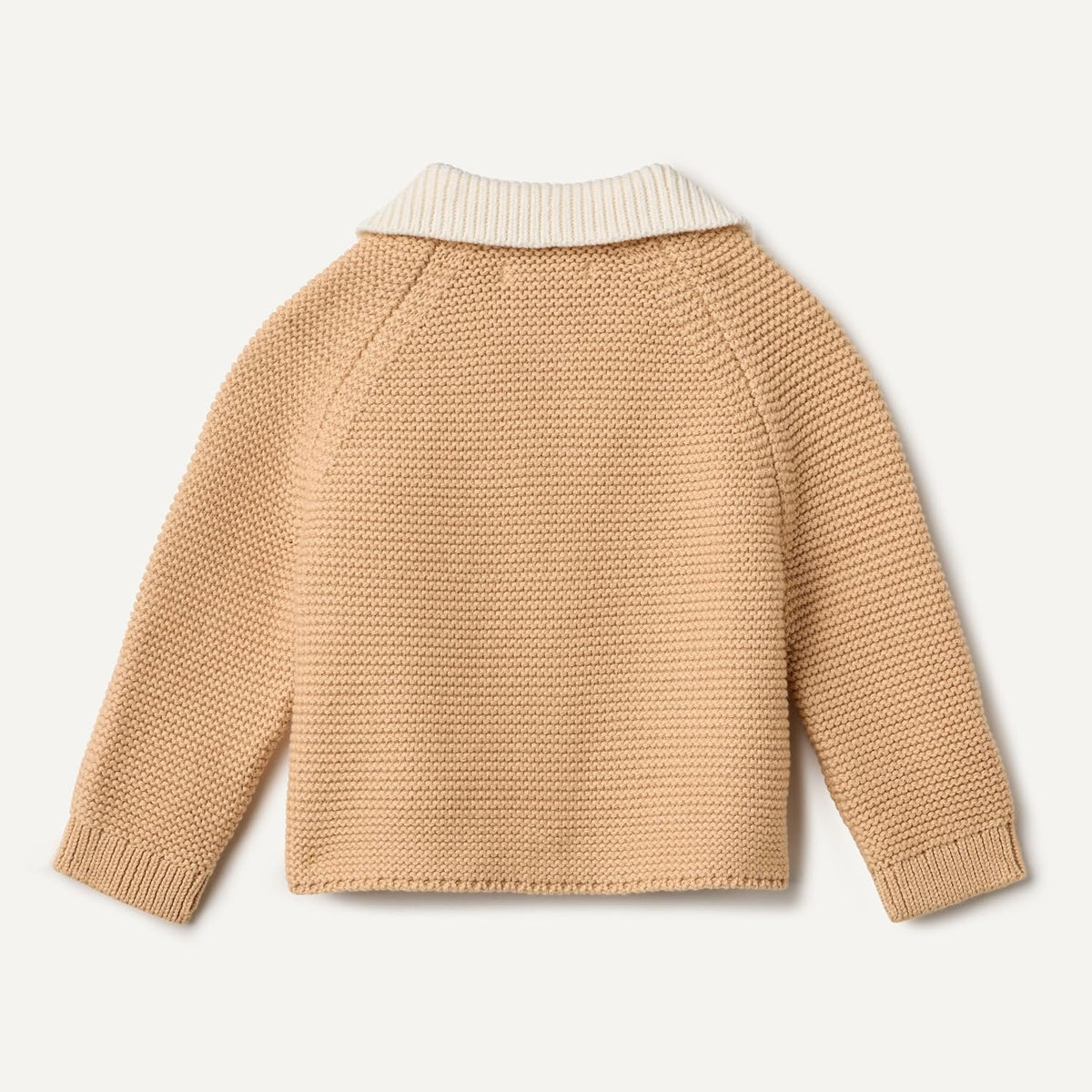 Amazon Essentials x Sofia Grainge Unisex Toddlers and Babies' Peter Pan Collar Sweater Jacket, Soft Cotton Knit with Stretch