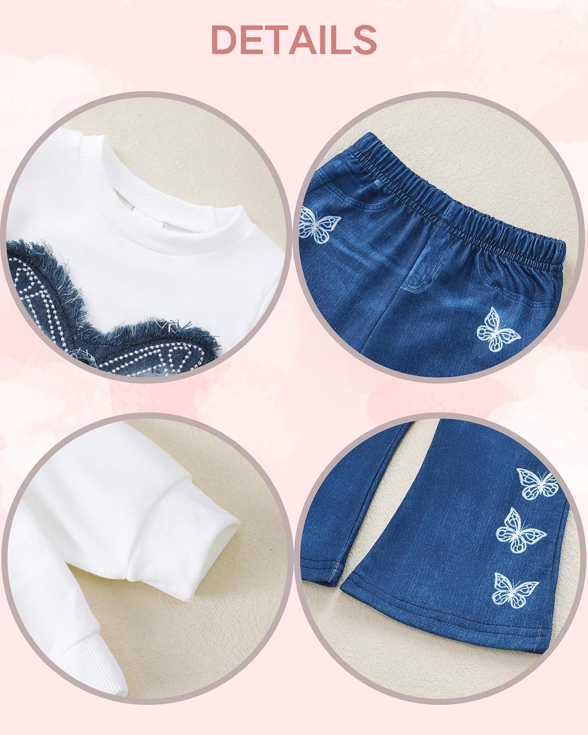 Renotemy Toddler Baby Girl Clothes Fall Winter Outfits Gifts 12Months-5T