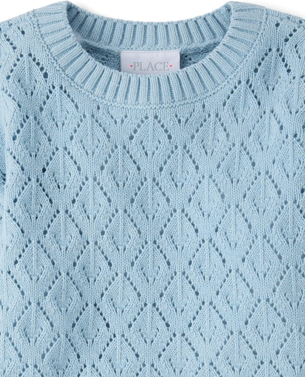 The Children's Place Girls' Long Sleeve Crew Neck Pullover Sweater
