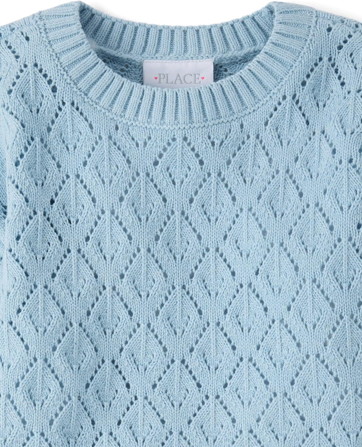 The Children's Place Girls' Long Sleeve Crew Neck Pullover Sweater