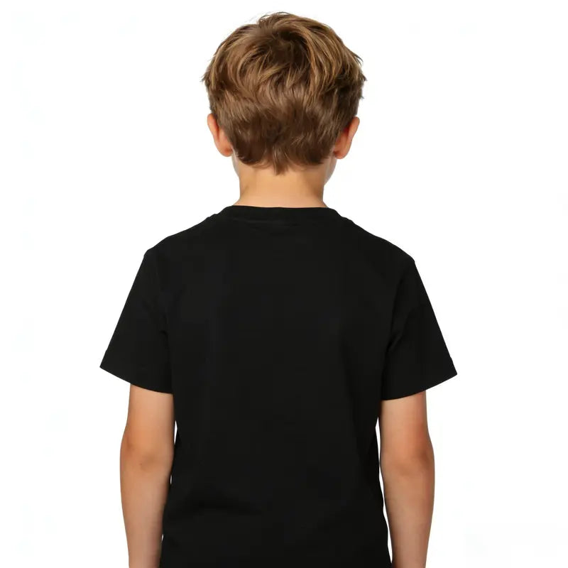 Kids' Cotton Crew Neck Graphic Tee - 9-10 Years, Light Breathable, Cute Humorous, All Seasons, Unisex Top for Early Elementary Students' Birthday